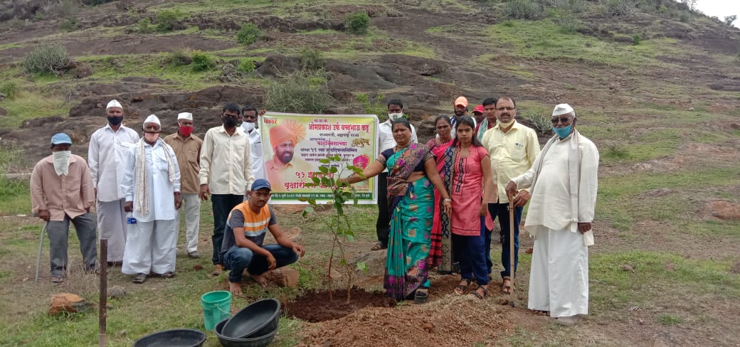 हरणी येथे बच्चुभाऊ कडू यांच्या 51 व्या वाढदिवसानिमित्त 51 वृक्ष लावून यांचा वाढदिवस साजरा करण्यात आला